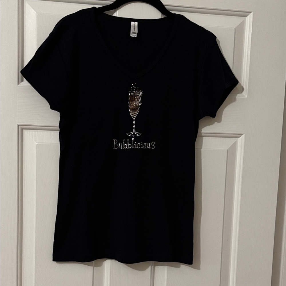Chris’s Stuff “Bubblicious” Rhinestone Tee